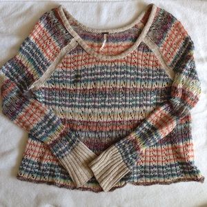 Free People Colorful Sweater