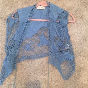 Free people short sleeve cardigan. Never been worn