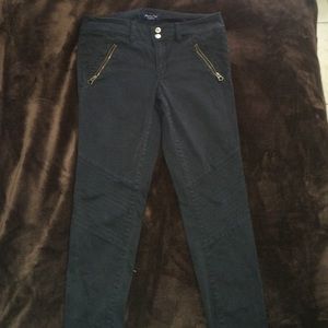 Black lightly faded Jeggings AE