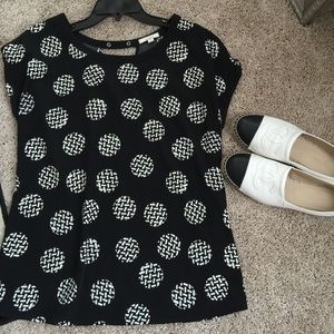 Black Pleione top with back detail