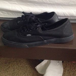 All black vans.