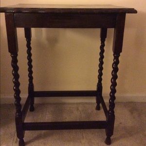 Antique barley twist occasional table.