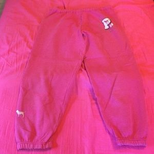 Pink Crop Sweatpants
