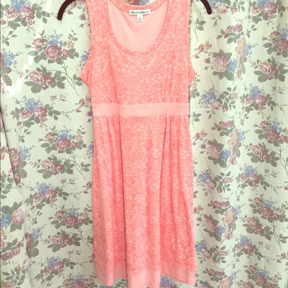 Orange tie back summer dress