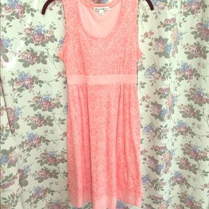 Orange tie back summer dress