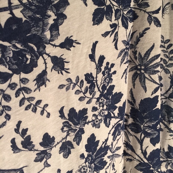 J. Crew Floral Navy Tank Top - Picture 2 of 3