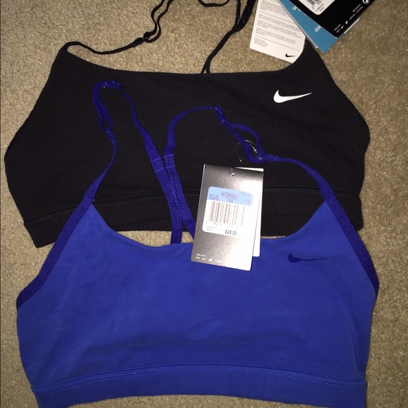 Nike light support workout bras