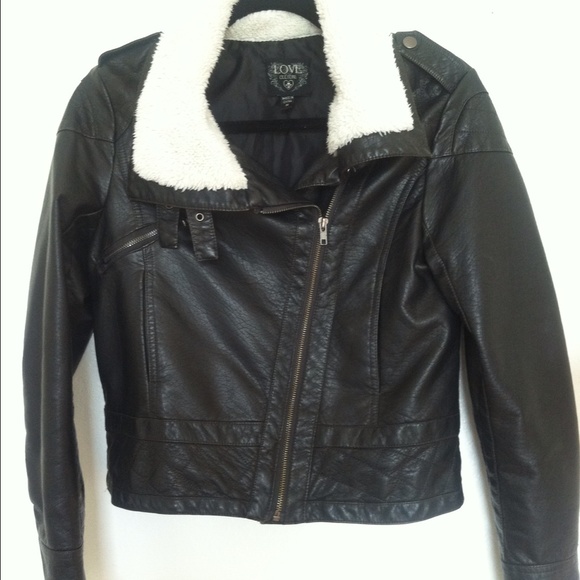 Leather coat with Fur