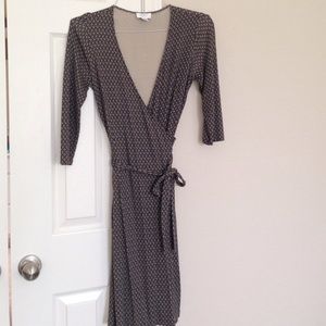 Printed Wrap Dress