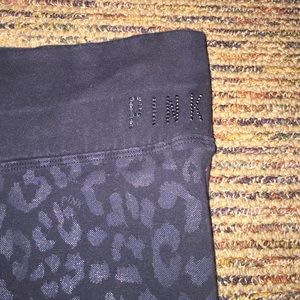 Pink Animal Print Crop Leggings