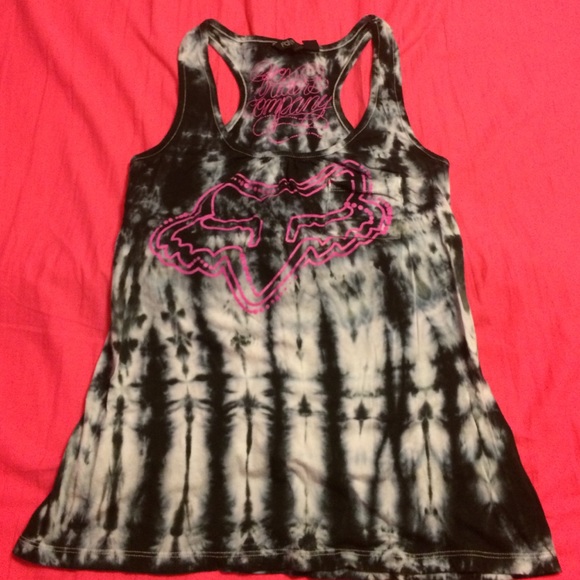 Black and White Tye-Dye Tank Top