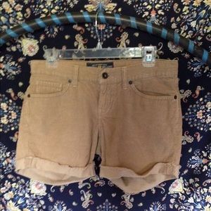 Lucky brand tan corduroy shorts