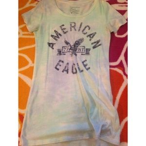 AMERICAN EAGLE TIE DYE GRAPHIC TEE