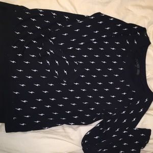 Vans black lightening bolt sweatshirt