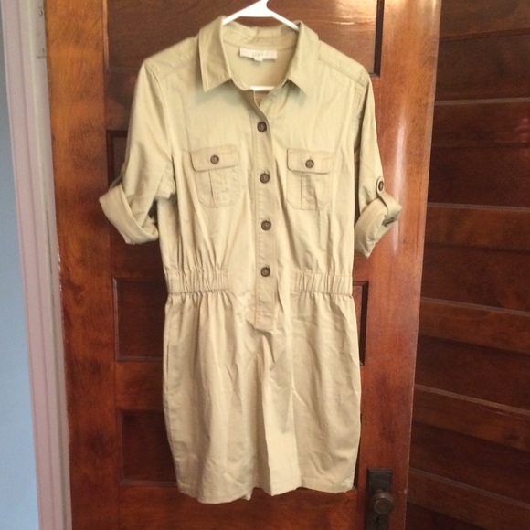 Loft size medium khaki dress