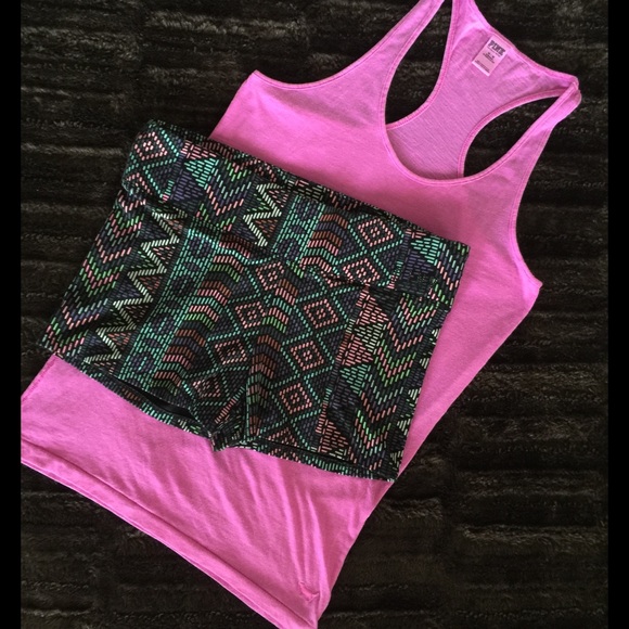 Victoria Secret workout tank and short bundle!!