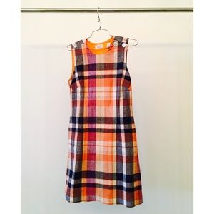 Original Penguin Orange Plaid Dress