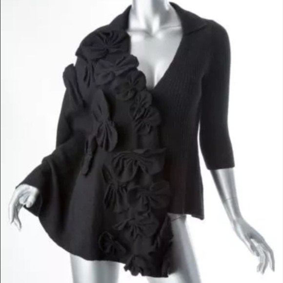 Anthropologie Sleeping on Snow Cape Sweater