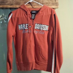 Harley Davidson zip up hoodie