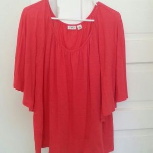 Flowy Coral Blouse