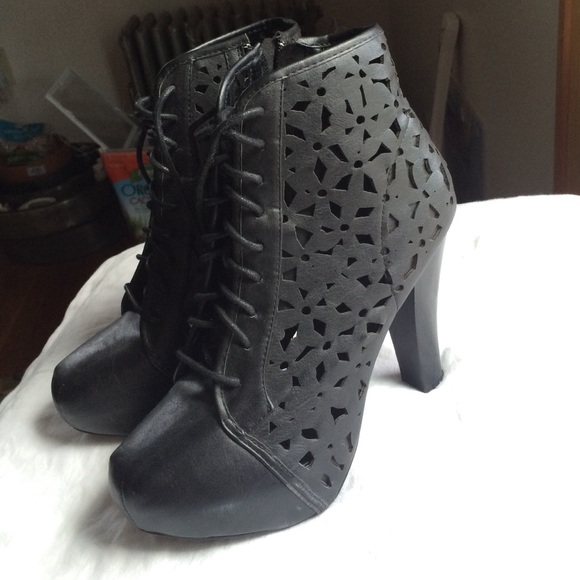 Black booties from Charlotte Russe