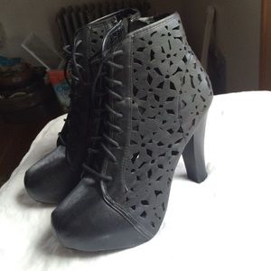 Black booties from Charlotte Russe