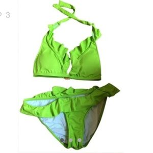 Swimwear bikini bottom ruffled hipster