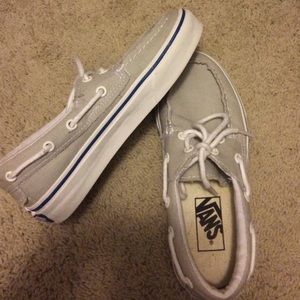 Light gray vans- women 5.5