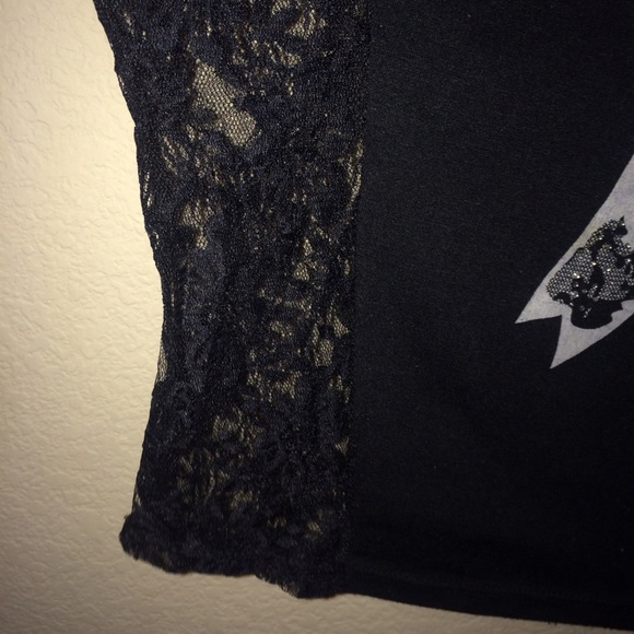 Lace Inset Crop Top - Picture 3 of 3