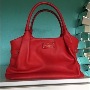 Kate spade deep red handbag