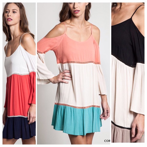 🌺HP 5/28🌺FULL SWING COLOR BLOCK DRESS - Picture 2 of 2