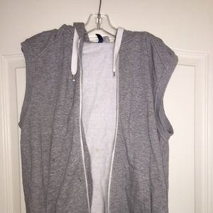 Grey Vest/Hoodie