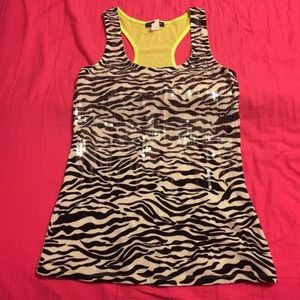 Neon and Zebra Tank Top