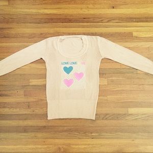 Tan Love Love sweater