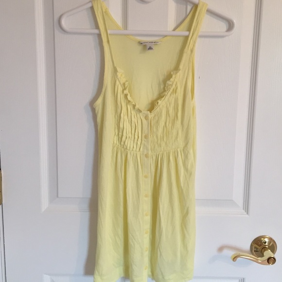 Pale Yellow Ruffled Banana Republic Top