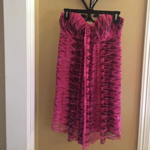 NWT Express Pink Strapless Dress