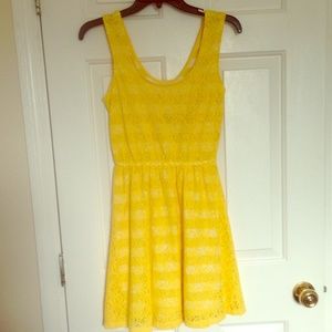 Yellow lace Mossimo Supply Co. Dress.