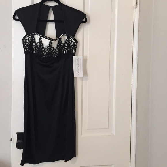 Sexy Black and White Cocktail Dress