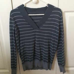 Grey striped sweater