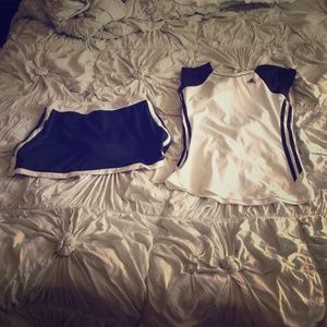 Tennis bundle with Nike shirt and Adidas skirt
