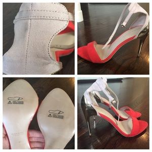 Zara strappy heels size 8 never worn before