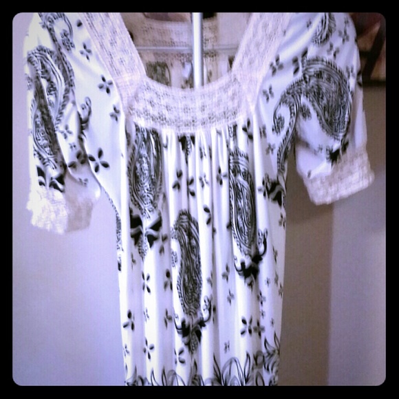 Black and white dress