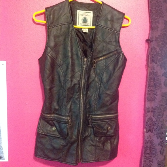 Leather vest