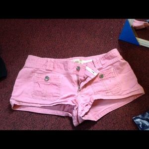 Pink hollister shorts