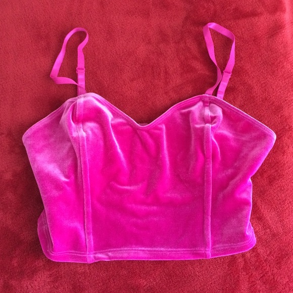 American Apparel Stretch Velvet Underwire Bustier