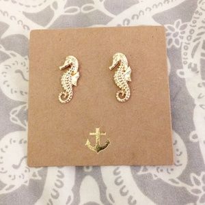 Francesca's seahorse earrings