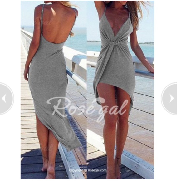 FLASH SALE ⚡️ Gray knotted dress