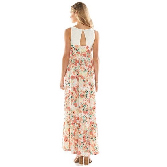 ❌❌LC Lauren Conrad floral maxi dress size 2 - Picture 3 of 4