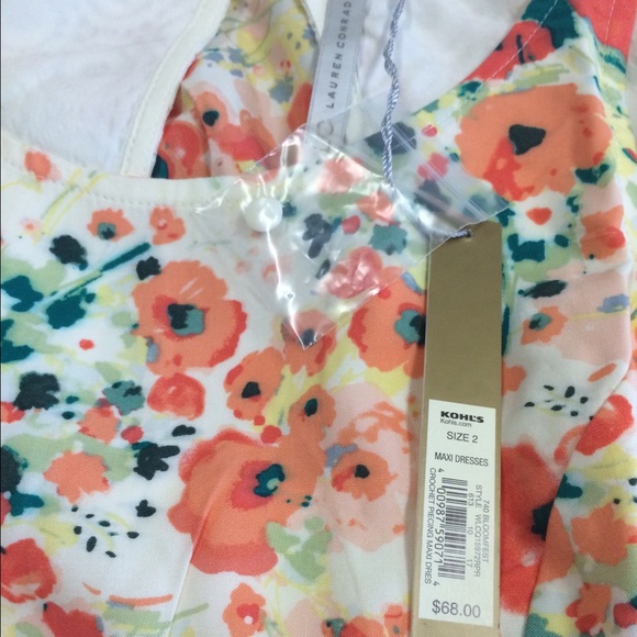 ❌❌LC Lauren Conrad floral maxi dress size 2 - Picture 4 of 4