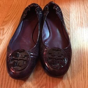 Tory burch scrunch back flats